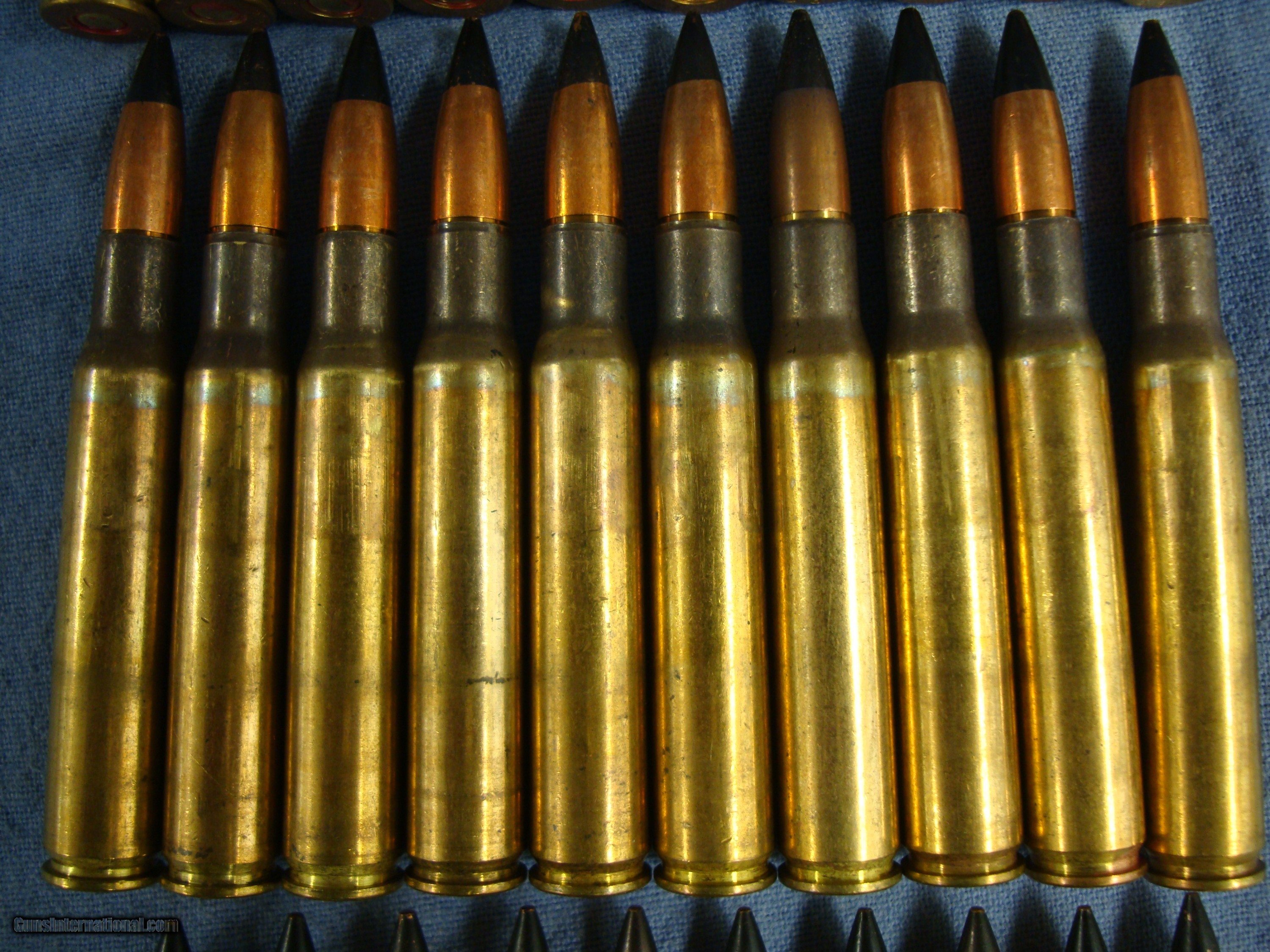 .30-06 black tip US military cartridges. 40 rounds head stamped LC 53 ...