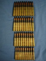 .30-06 black tip US military cartridges. 40 rounds head stamped LC 53(Lake City Ordinance Plant 1953). Free UPS shipping. - 1 of 8