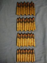 .30-06 black tip US military cartridges. 40 rounds, all head stamped LC 53(Lake City Ordinance Plant 1953). Free UPS shipping. - 1 of 8