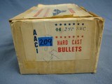 44 caliber SWC lead bullets. 209 AACI Hard Cast
+ 131 Speer cold formed = 340 total. Free shipping by USPS Priority Mail. - 2 of 8