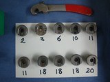 Lyman Ideal No. 55 powder measure, Ohaus 505 scale, RCBS: 2-burring tool, 10 shell holder, lead pot, pri pkt clnr, Berdan pri decap tool. Free Ship - 3 of 15