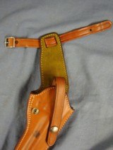 Safariland #43 leather holster, fits Ruger .22 Single Six, 6-1/2