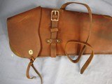 Lawrence 11L leather scoped rifle scabbard with roll over flap. Exc cond. Free shipping. - 2 of 10