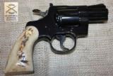 Colt Python, 357 Mag 2.5” bbl, blue, stag grips - 2 of 9