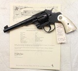 Colt Officers Model Target .38 "B" Engraved Pearl Grips - 16 of 17
