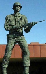 Audie Murphy Bronze by Bill Leftwich , #17 of 20 - 7 of 8
