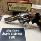 Colt King Cobra from 1989 Bright Stainless 4 inch - 1 of 17