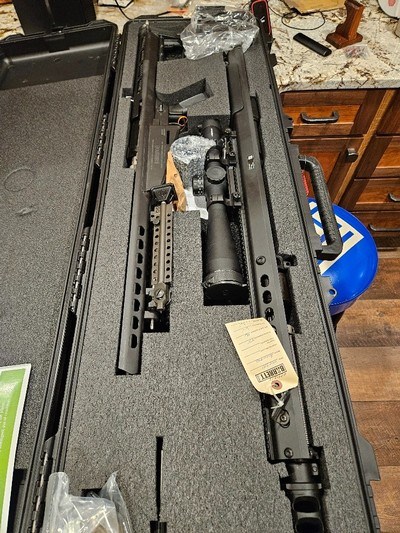 Barrett M107A1 50BMG International Military Contract Overrun 10rd Rifle w/ Leupold Mark 5 HD Scope, Black Cerakote - BAR19600 - Image 3 of 6