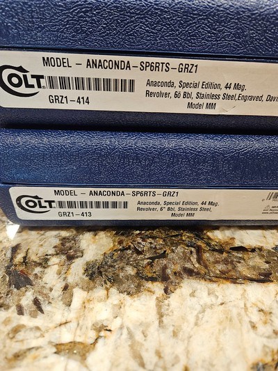 Colt Anaconda Grizzly Engraved Consecutive Serial Numbers.NEW IN BOX.PAIR OF GUNS - Image 6 of 6