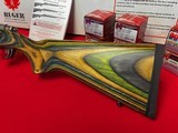 *sold pending funds*Ruger 77/17 Hornet Rifle & Ammo Package - Green Laminate/Stainless W/ Box - 8 of 13