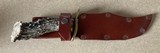 AMISH MADECUSTOM BOWIE KNIFE WITH LEATHER SHEATH - 5 of 9