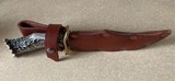 AMISH MADECUSTOM BOWIE KNIFE WITH LEATHER SHEATH - 9 of 9
