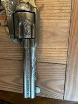 Colt SAA 1st Gen 44-40 Engraved Carved Ivory Antique Etched Panel - 8 of 11