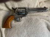 Antique Colt SAA 44-40 1880
Nickel w/One Piece Wooden Grips - 1 of 13