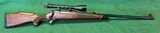 Winchester Model 70 Hunting Rifle w/ Bausch & Lomb Scope 300 Winchester Magnum - 1 of 11