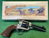 Cimarron Firearms Frontier SAA .45 LC Silver Frame Engraved - 1 of 13