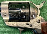 Cimarron Firearms Frontier SAA .45 LC Silver Frame Engraved - 7 of 13