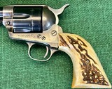 Clot Single Action Army 2nd Series .357 Mag Genuine Stag Grips - 7 of 13