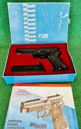 Sig Sauer P220 .45 ACP German MadeEarly Model2 Magazines, Box and Papers Included - 1 of 8