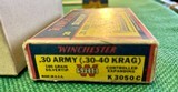 4 Vintage Western / Winchester Boxes + Ammo
.30-40 KRAG, .303 Savage, (2) .25-35 Winchester - 5 of 9