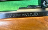 Ruger M77/17 Clark Custom Rifle with Threaded Muzzle & Bushnell Trophy 6-18X40 Multi-X Reticle Riflescope
.17HMR - 3 of 13