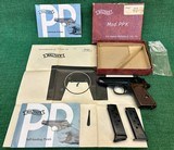 Walther PPK As New in Box w/Papers & Test Target - 19667.65mm (.32 ACP) - 1 of 15