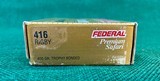 Federal Premium Safari Cartridges 416 Rigby 400 Grain Trophy Bonded - 3 of 5