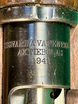 1941 Husqvarna Model 38
Numbers Matching
6.5X55mm