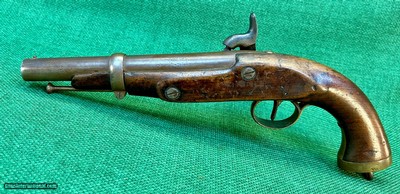 Antique Percussion Pistol with Belgian Proofmarks
.64 Caliber