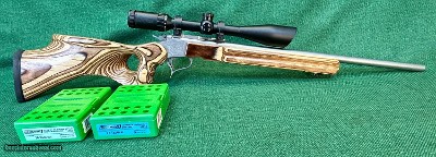 Thompson Center w/BSA Scope, Die Set, and Resizing Die
Laminate Stock
.20 Tactical