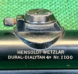 Hensoldt Wetzlar Dural Dialytan 4x Nr. 1100 Vintage German Rifle Scope with Case - Image 4 of 14