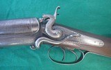 J.P.CLABROUGH &BROS SIDE LEVER DOUBLE HAMMER GUN 12 BORE - 1 of 15