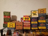 Large sampling of vintage and antique shotgun shell boxes Winchester Remington western - 1 of 1