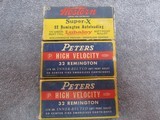 32 Cal. Remington Ammo, 3 Full Boxes 20 Each, Excellent Condition! - 1 of 9