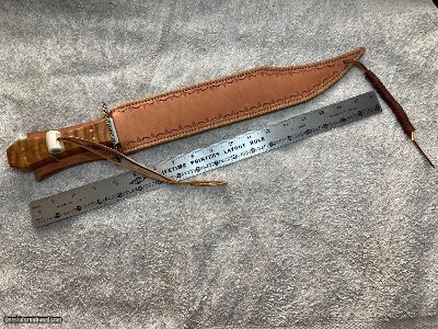 Custom Hand Made 17" Bowie & Sheath by CBR