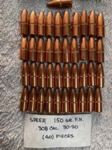 Group of Misc. Hornady & Speer Bullets .308 & .321 Calibers. - 2 of 5