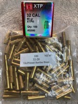 Starline 32-20 Brass & Hornady 32 Cal 85 Gr. XTP's.