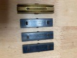 Remington Model 8,81 Brass & Steel 5 Round Stripper Clips, Rare! - 1 of 5