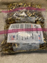 500 Rounds NOS Starline Unprimed 45 ACP Brass, Large Primer.