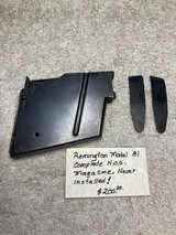Remington Model 81 NOS Complete 5 Round Magazine with two side spring Clips.