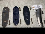 Remington Models 8, 81 and 12 Butt Plates w/ Screws, 4 total One Price! L@@K!
