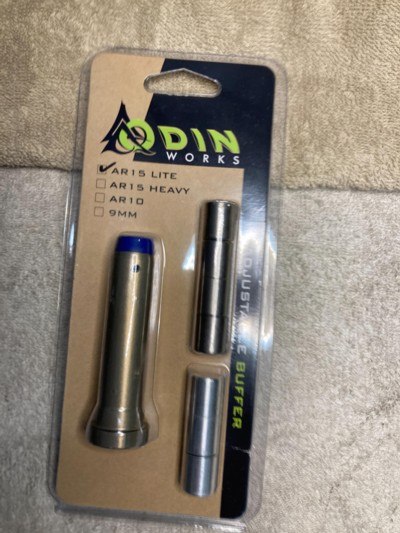 Odin Works AR15 Lite Adjustable Buffer Assembly, 2.1 OZ - 4.2 OZ.