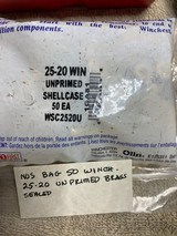 Nice Pile of NOS 25-20 Brass, 25-20 Dies & 25-20 Bullets, One Low Sum! - 6 of 10