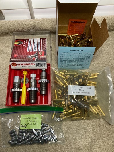 Lee Dies for 32-20, Starline 32-20 Brass & 32-20 Bullets, Must Look! - Image 1 of 8