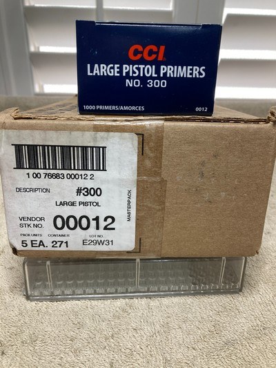 CCI Large Pistol #300 NOS Primers, 5000 Case Cheapest Online!!!!!!!!!!!!!!!!!!!! - Image 1 of 3