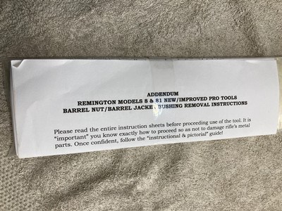 Remington Models 8 & 81 VERY RARE Pro Tool Set by CBR, NOS Serial # 1! - Image 3 of 6