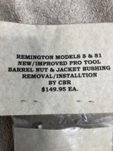Remington Models 8 & 81 VERY RARE Pro Tool Set by CBR, NOS Serial # 1! - Image 2 of 6