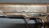 Colt 1911 "US Army" Military mfg 1918 .45 ACP - 10 of 15