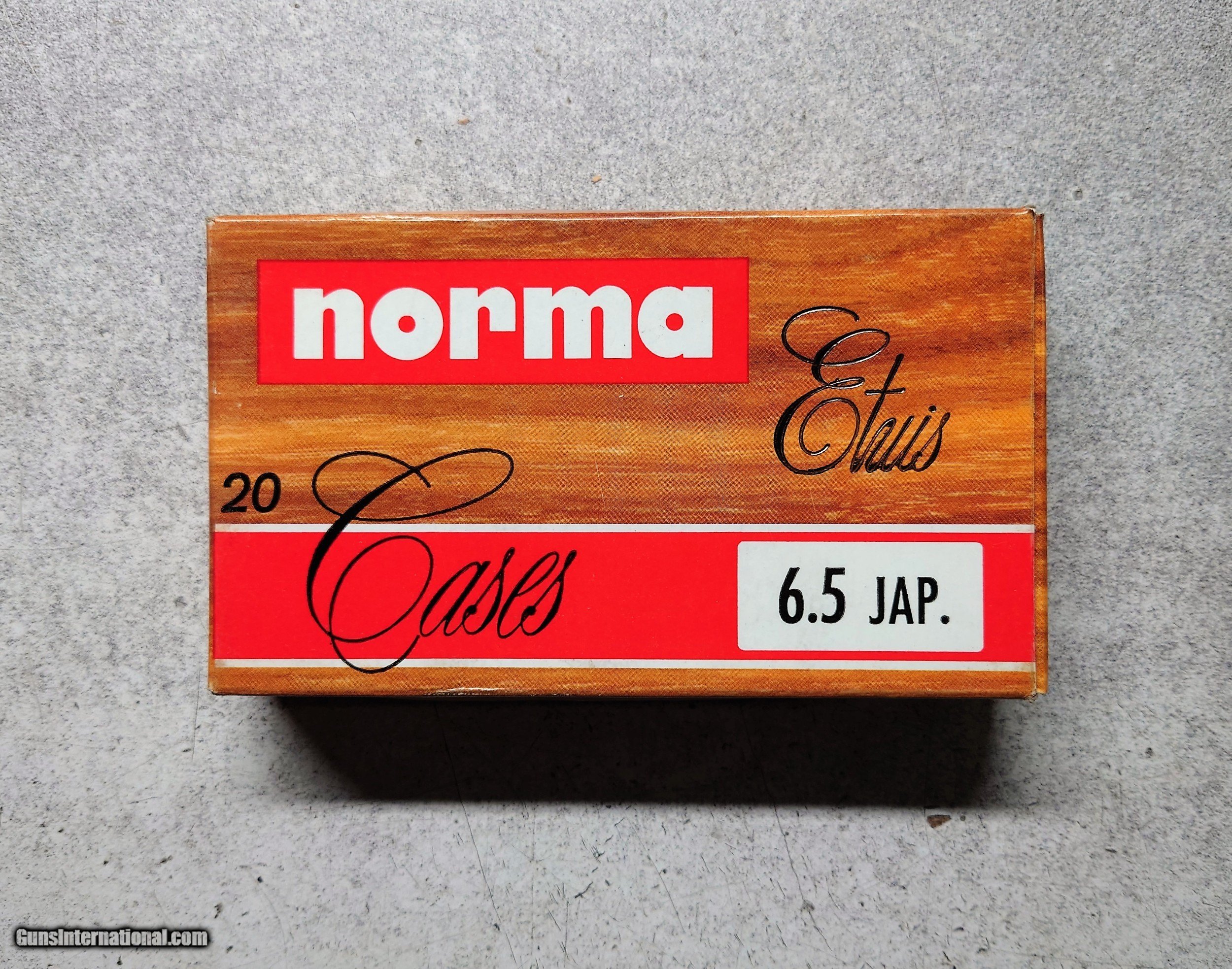 Norma 6 5 jap unprimed brass cases box of 20