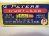 Peters Rustless 25 Automatic, 32 Colt Automatic, 38 S & W Spcial - 1 of 2